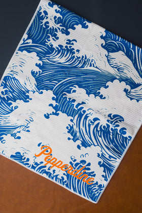 Rolling Waves Waffle Towel